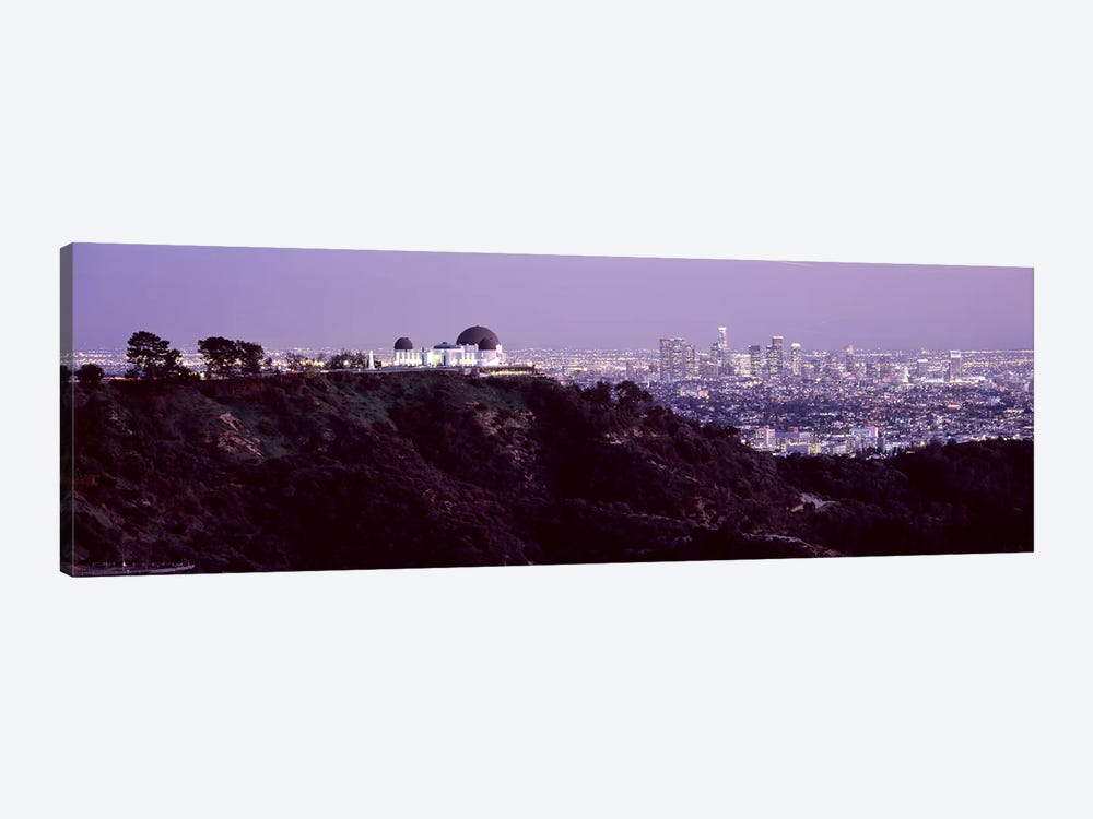 Aerial view of a cityscape, Griffith Park Observatory, Los Angeles, California, USA 2010 #3 by Panoramic Images 1-piece Canvas Art Print