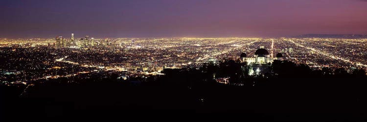 Aerial view of a cityscape, Griffith Park Observatory, Los Angeles, California, USA 2010 #4