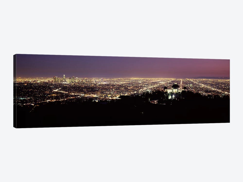 Aerial view of a cityscape, Griffith Park Observatory, Los Angeles, California, USA 2010 #4 by Panoramic Images 1-piece Canvas Artwork