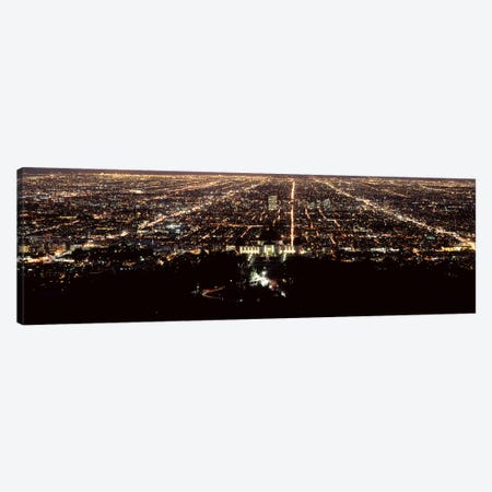 Aerial view of a cityscape, Griffith Park Observatory, Los Angeles, California, USA Canvas Print #PIM8280} by Panoramic Images Art Print