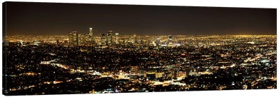 Aerial view of a cityscape, Los Angeles, California, USA 2010 #3 Canvas Art Print - Urban Scenic Photography