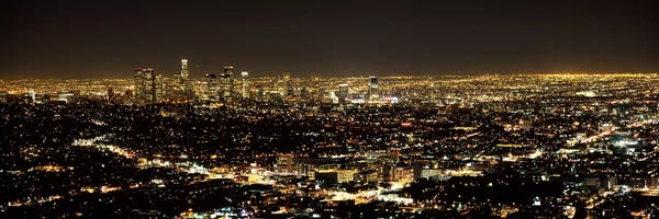 California: Aerial view of a cityscape, Los Angeles, California, USA 2010 #3 by Panoramic Images