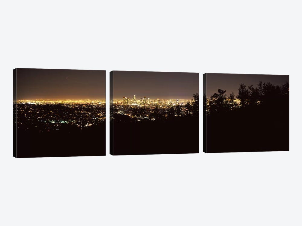 Aerial view of a cityscapeLos Angeles, California, USA by Panoramic Images 3-piece Canvas Artwork