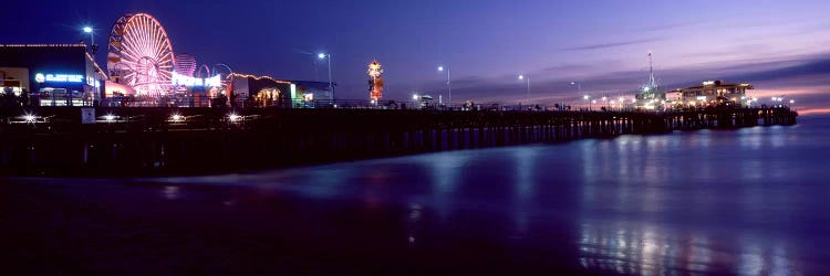 Ferris wheel in an amusement park, Santa Monica Pier, Santa Monica, Los Angeles County, California, USA