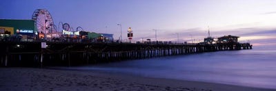 Ferris wheel in an amusement park, Santa Monica Pier, Santa Monica, Los Angeles County, California, USA #2 by Panoramic Images canvas print