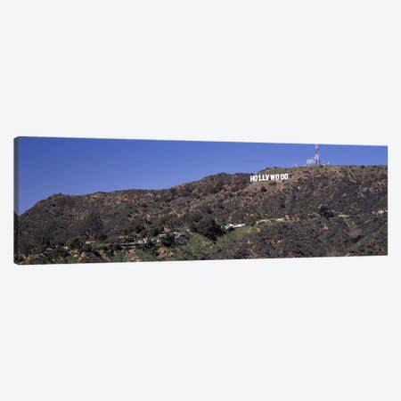 Hollywood sign on a hill, Hollywood Hills, Hollywood, Los Angeles, California, USA Canvas Print #PIM8288} by Panoramic Images Canvas Print
