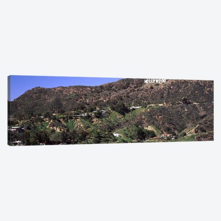 Hollywood sign on a hill, Hollywood Hills, Hollywood, Los Angeles, California, USA #3 Canvas Print #PIM8289} by Panoramic Images Canvas Art Print