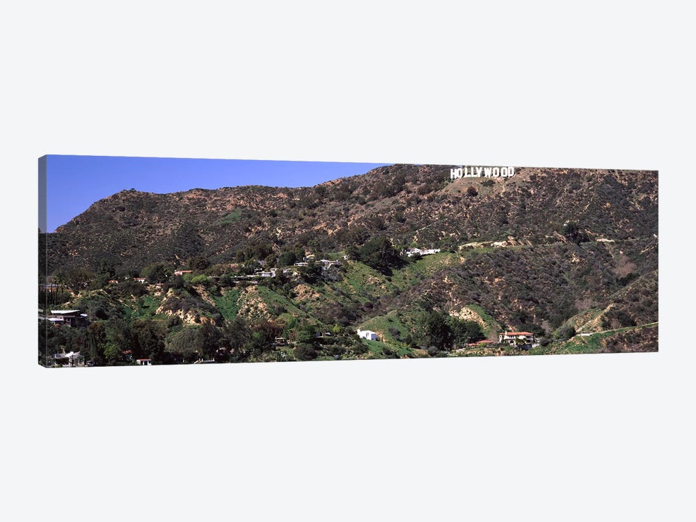 Hollywood sign on a hill, Hollywood Hills, Hollywood, Los Angeles, California, USA #3 1-piece Canvas Art Print
