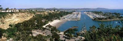 High-Angle View Of Dana Point Harbor, Dana Point, Orange County, California, USA by Panoramic Images canvas print