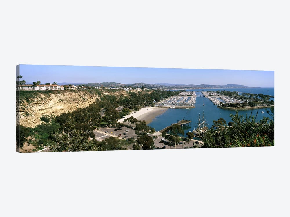 High-Angle View Of Dana Point Harbor, Dana Point, Orange County, California, USA by Panoramic Images 1-piece Canvas Artwork
