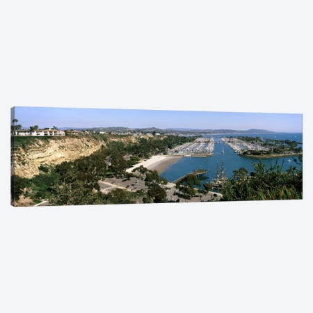 High-Angle View Of Dana Point Harbor, Dana Point, Orange County, California, USA Canvas Print #PIM8291} by Panoramic Images Canvas Wall Art