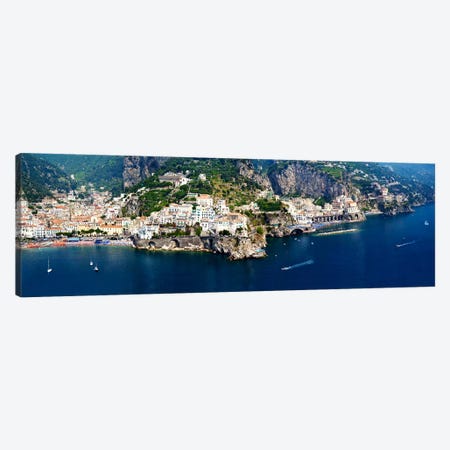 Aerial View, Amalfi Coast, Salerno, Campania, Italy Canvas Print #PIM8294} by Panoramic Images Canvas Print