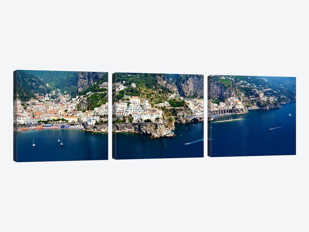 Aerial View, Amalfi Coast, Salerno, Campania, Italy by Panoramic Images 3-piece Art Print