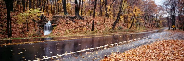Ohio: Roadside Waterfall, Euclid Creek Reservation, Euclid, Ohio, USA by Panoramic Images