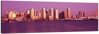 Buildings at the waterfront, San Diego, California, USA #4 Canvas Art Print - San Diego Skylines