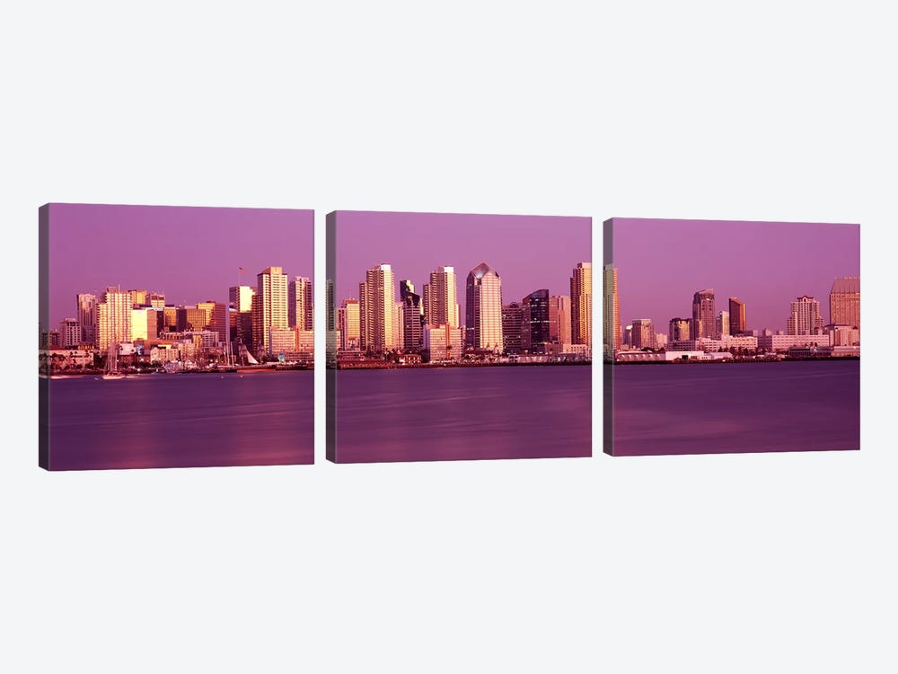 Buildings at the waterfront, San Diego, California, USA #4 by Panoramic Images 3-piece Art Print