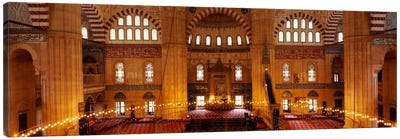 Interiors of a mosqueSelimiye Mosque, Edirne, Turkey Canvas Art Print - Turkey Art