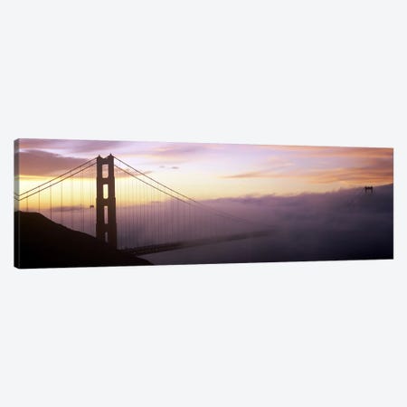 Fog Covered Golden Gate Bridge, San Francisco, California, USA Canvas Print #PIM8322} by Panoramic Images Canvas Art