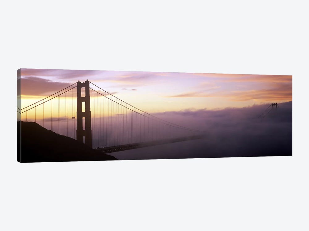 Fog Covered Golden Gate Bridge, San Francisco, California, USA by Panoramic Images 1-piece Canvas Print
