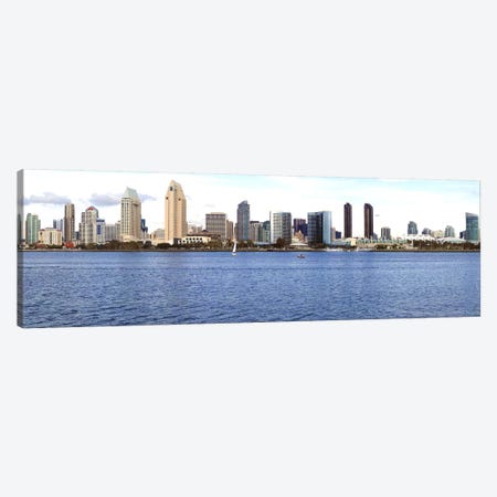 Buildings at the waterfront, view from Coronado Island, San Diego, California, USA 2010 Canvas Print #PIM8330} by Panoramic Images Art Print
