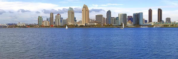 San Diego Skylines: Buildings at the waterfront, San Diego, California, USA 2010 #9 by Panoramic Images
