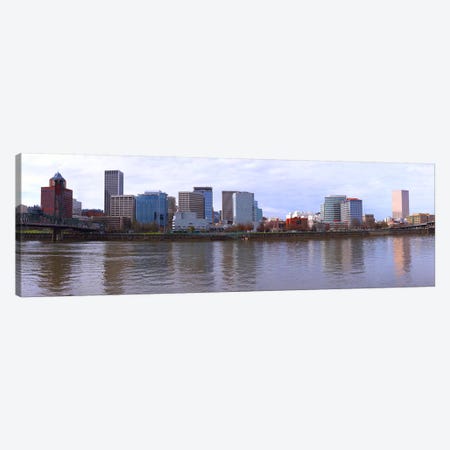 Buildings at the waterfront, Portland, Multnomah County, Oregon, USA Canvas Print #PIM8334} by Panoramic Images Canvas Artwork