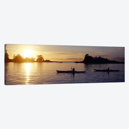 Sunset Over Broken Islands Group, Pacific Rim National Park Reserve, British Columbia, Canada Canvas Print #PIM8340} by Panoramic Images Canvas Artwork
