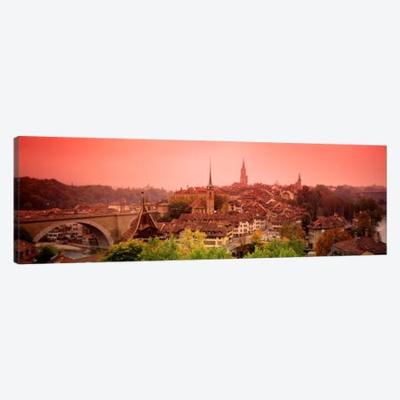 Dusk Bern Switzerland Canvas Print #PIM836} by Panoramic Images Canvas Artwork