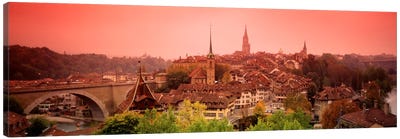 Dusk Bern Switzerland Canvas Art Print