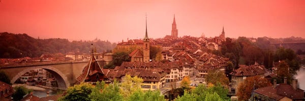Bern: Dusk Bern Switzerland by Panoramic Images