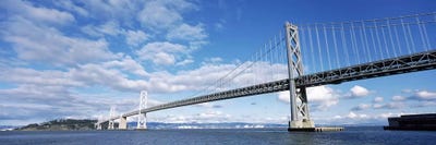 Bridge across a bay, Bay Bridge, San Francisco Bay, San Francisco, California, USA by Panoramic Images canvas print