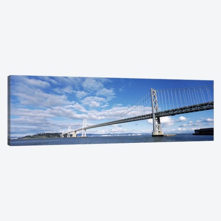 Bridge across a bay, Bay Bridge, San Francisco Bay, San Francisco, California, USA Canvas Print #PIM8385} by Panoramic Images Canvas Art Print