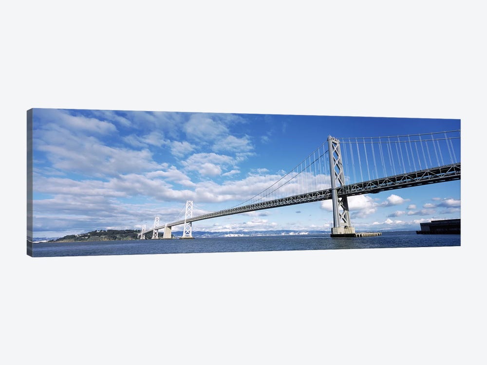 Bridge across a bay, Bay Bridge, San Francisco Bay, San Francisco, California, USA by Panoramic Images 1-piece Canvas Artwork