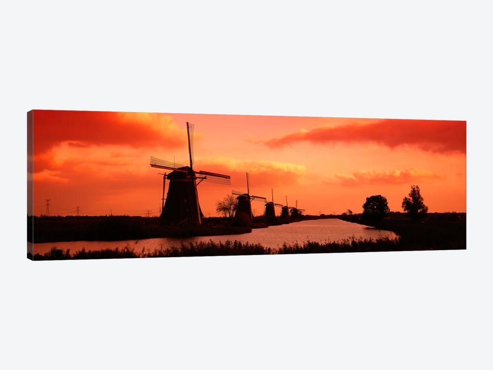 Windmills Holland Netherlands by Panoramic Images 1-piece Art Print