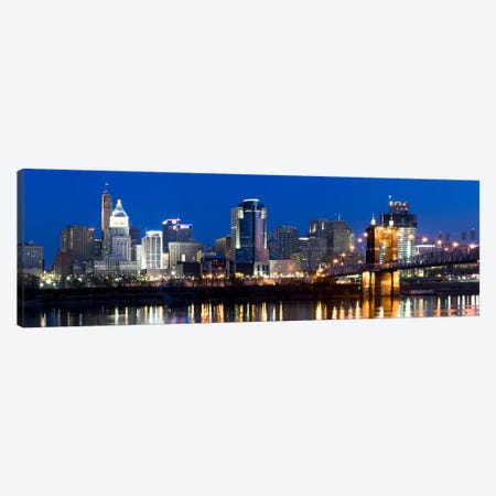 Skyscrapers in a cityCincinnati, Ohio, USA Canvas Print #PIM8412} by Panoramic Images Canvas Wall Art