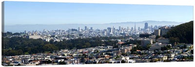 High Angle View of A CitySan Francisco, California, USA Canvas Art Print - San Francisco Skylines