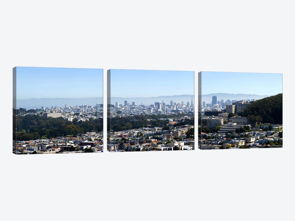 High Angle View of A CitySan Francisco, California, USA by Panoramic Images 3-piece Canvas Wall Art
