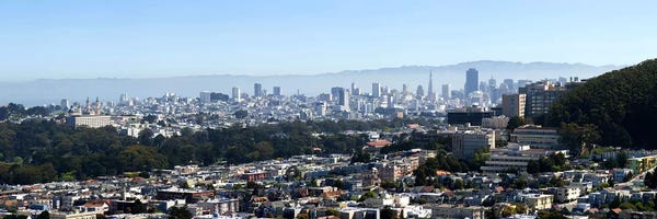 San Francisco Skylines: High Angle View of A CitySan Francisco, California, USA by Panoramic Images