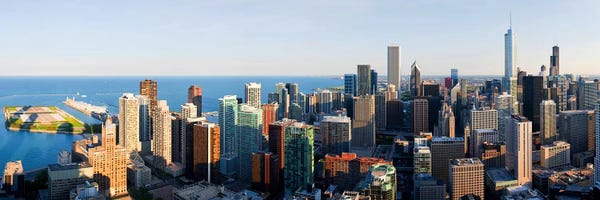 Chicago Skylines: Buildings in a city, Chicago, Cook County, Illinois, USA 2010 by Panoramic Images