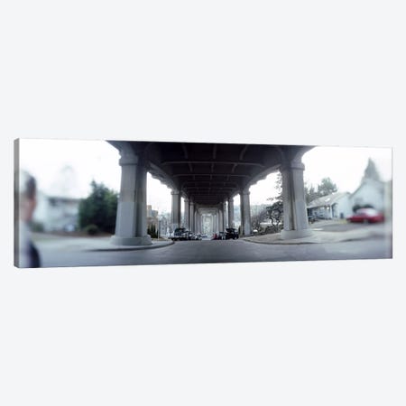 Low angle view of a bridgeFremont Bridge, Fremont, Seattle, Washington State, USA Canvas Print #PIM8433} by Panoramic Images Canvas Wall Art