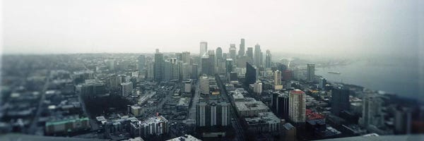 City viewed from the Space Needle II, Queen Anne Hill, Seattle, Washington State, USA 2010