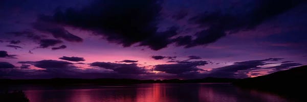 Cloudy Sunsets: Dramatic Purple Sunset, Applecross Peninsula, Wester Ross, Highland, Scotland, United Kingdom by Panoramic Images