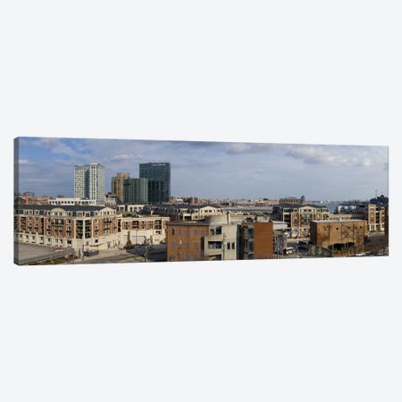 Buildings near a harbor, Inner Harbor, Baltimore, Maryland, USA 2009 #2 Canvas Print #PIM8455} by Panoramic Images Art Print