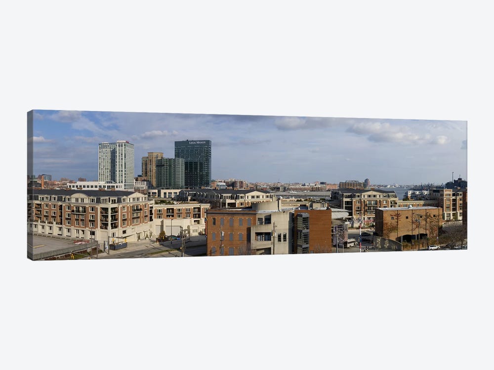 Buildings near a harbor, Inner Harbor, Baltimore, Maryland, USA 2009 #2 by Panoramic Images 1-piece Canvas Wall Art