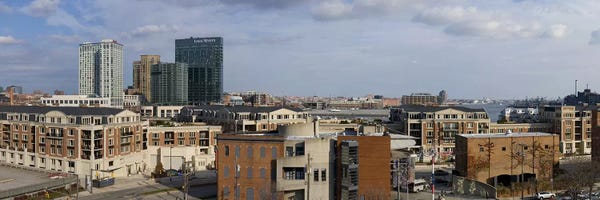 Maryland: Buildings near a harbor, Inner Harbor, Baltimore, Maryland, USA 2009 #2 by Panoramic Images