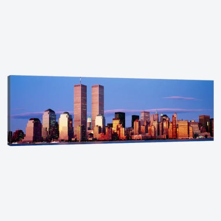 Skyscrapers in a city, Manhattan, New York City, New York State, USA Canvas Print #PIM845} by Panoramic Images Canvas Art Print