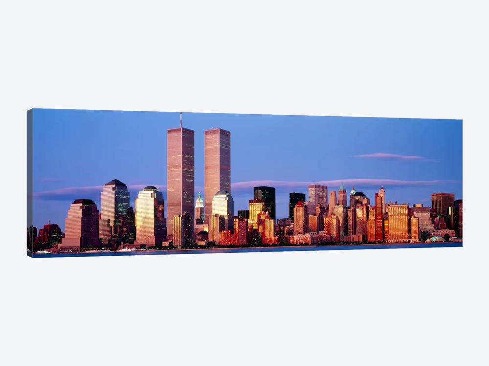 Skyscrapers in a city, Manhattan, New York City, New York State, USA by Panoramic Images 1-piece Canvas Artwork