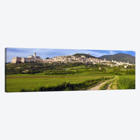 Panoramic View Of Assisi, Perugia, Umbria, Italy Canvas Print #PIM8464} by Panoramic Images Canvas Artwork