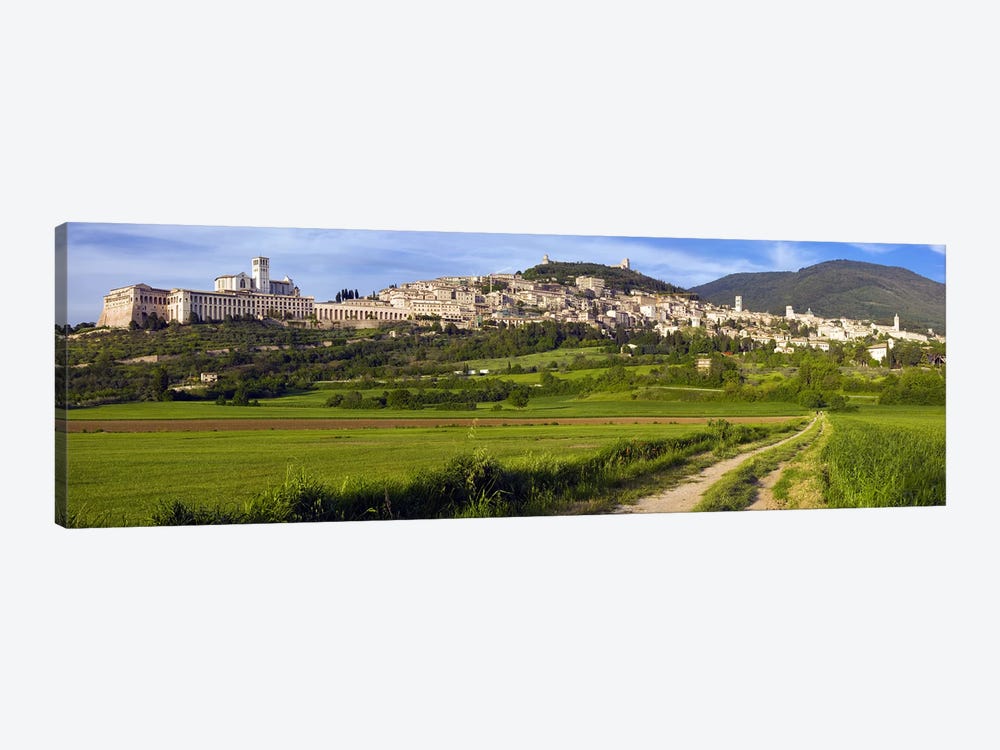 Panoramic View Of Assisi, Perugia, Umbria, Italy by Panoramic Images 1-piece Canvas Artwork