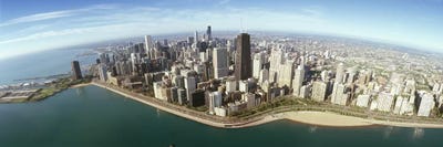 Aerial view of a city, Chicago, Cook County, Illinois, USA 2010 by Panoramic Images canvas print